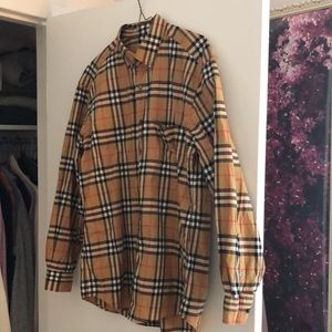 Burberry Check Cotton Poplin Shirt